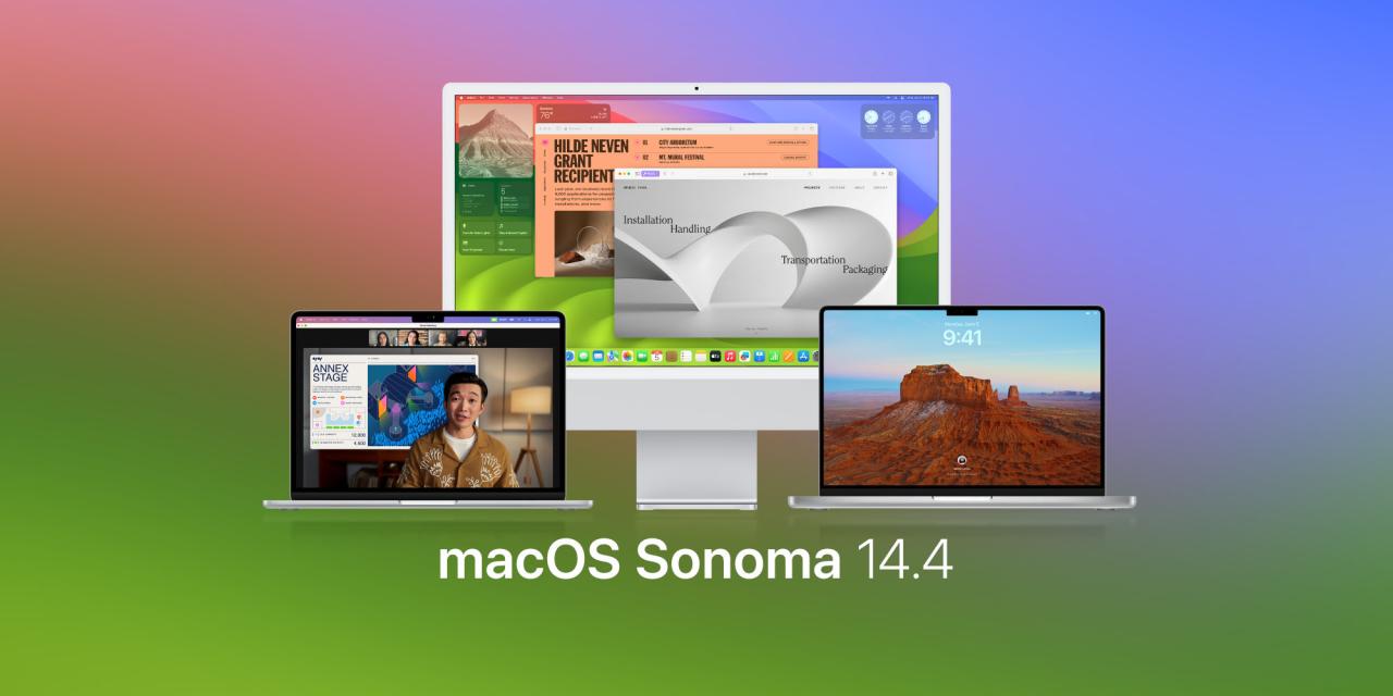 macOS 索诺玛 14.4